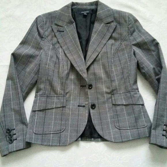 Chadwicks Jackets & Blazers - Plaid tartan blazer jacket patch pockets
